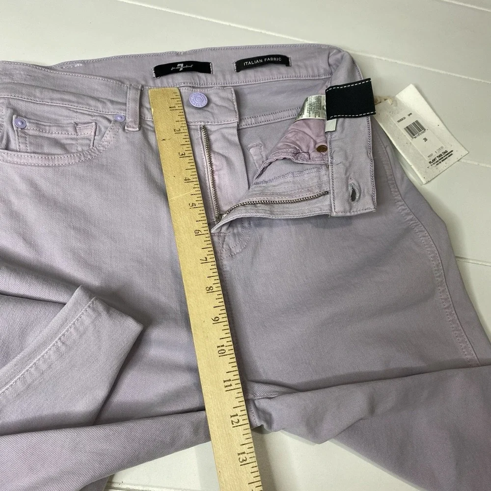 7 For All Mankind Women Sz 26 High-Waist Slim Kick Bootcut‎ Italian Fabric Jeans